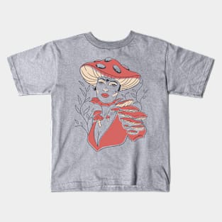 Mushroom Woman Kids T-Shirt